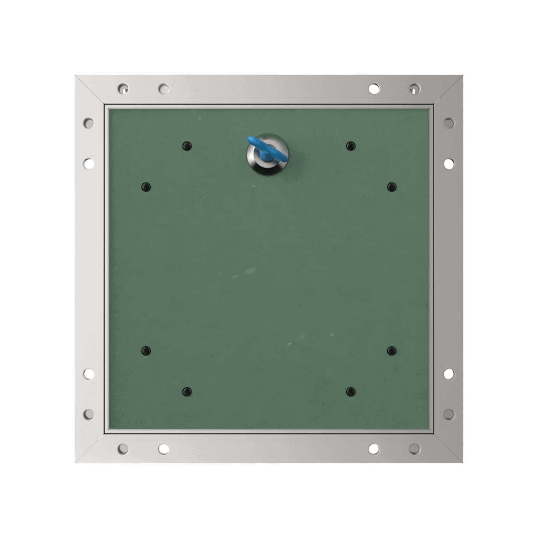 trape-de-visite-plaque-de-platre-alustar-4-pans-1-1.png Revisionsklappe für Trockenbau Tempo Eco Star Revisionstür für Gipskartonplatten mit Vierkantschlüssel – Bild 1