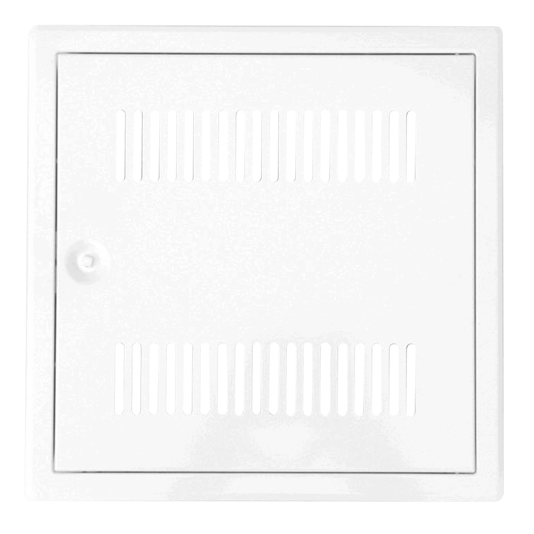trappe-de-visite-metallique-cle-4-pans-tempo-softline-ventil-1.png Revisionstür Tempo Softline Ventil weiß mit Lüftungsschlitzen, Revisionsklappe Be-/ Entlüftungen – Bild 1
